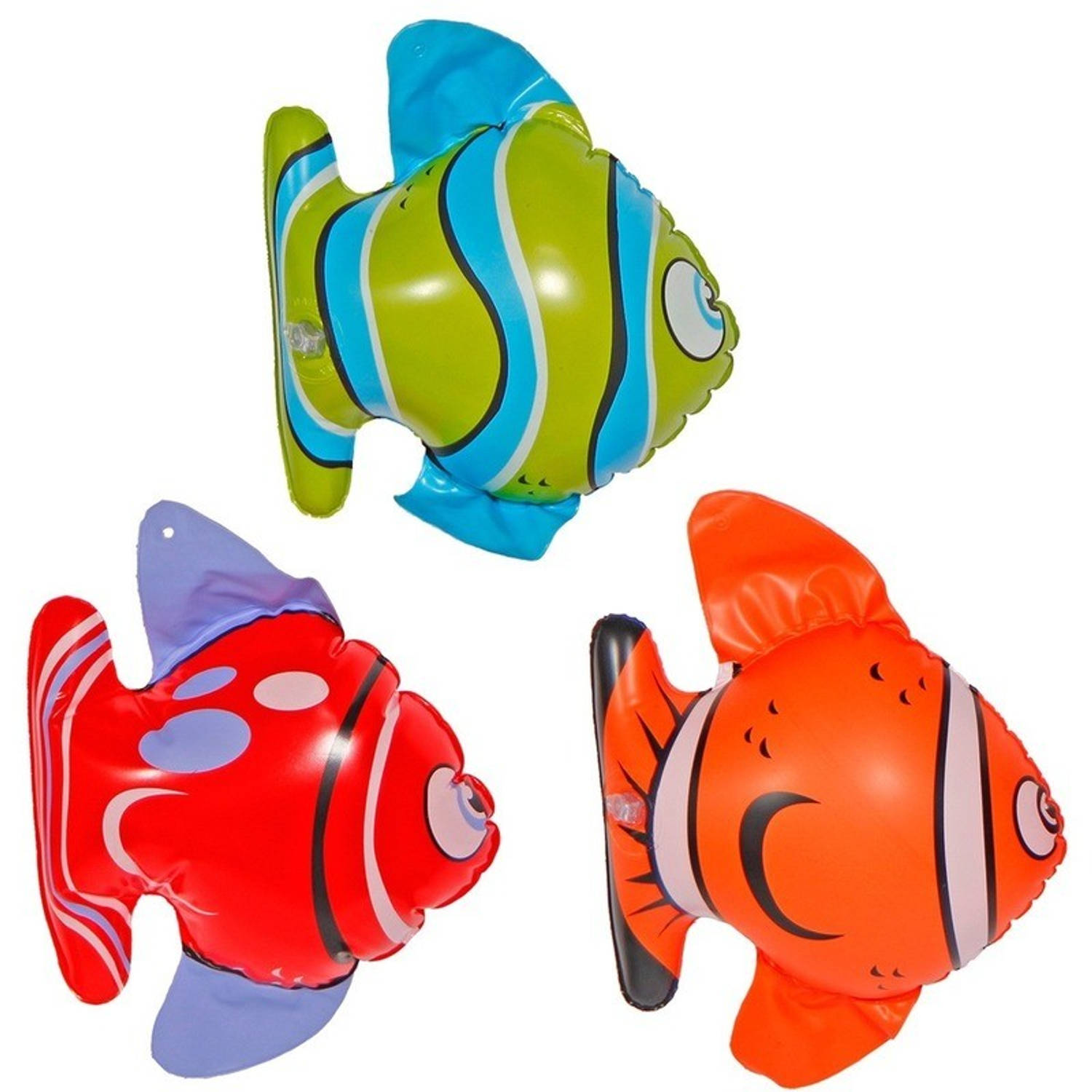 Folat 3x Opblaasbare Tropische Vissen - Opblaa