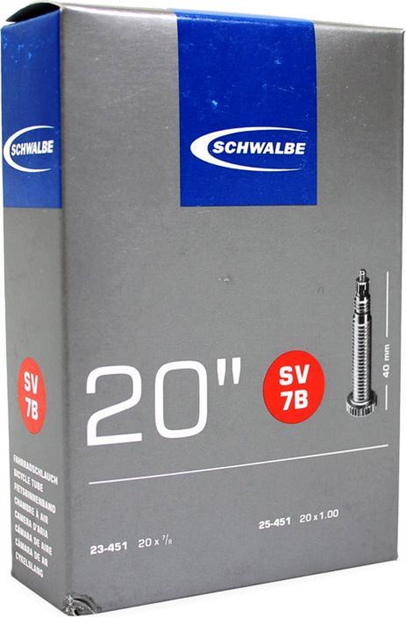 Schwalbe Binnenband Rolstoel 20 X 0.90/1.00 (23/25-451) Fv 40 Mm - Zwart