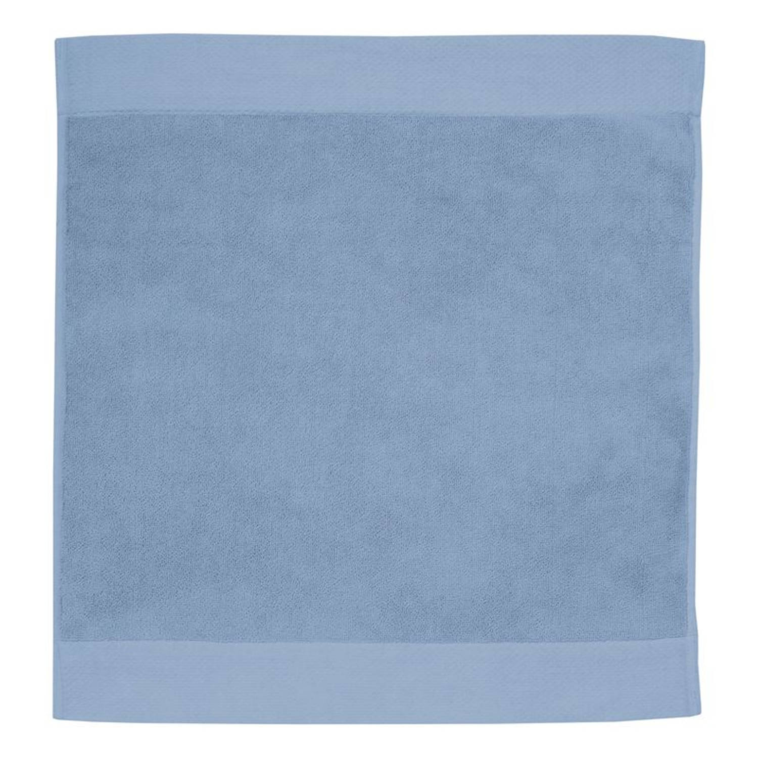 Seahorse Pure Badtextiel - 100% Katoen - Badmat (50x60 Cm) - Denim - Blauw