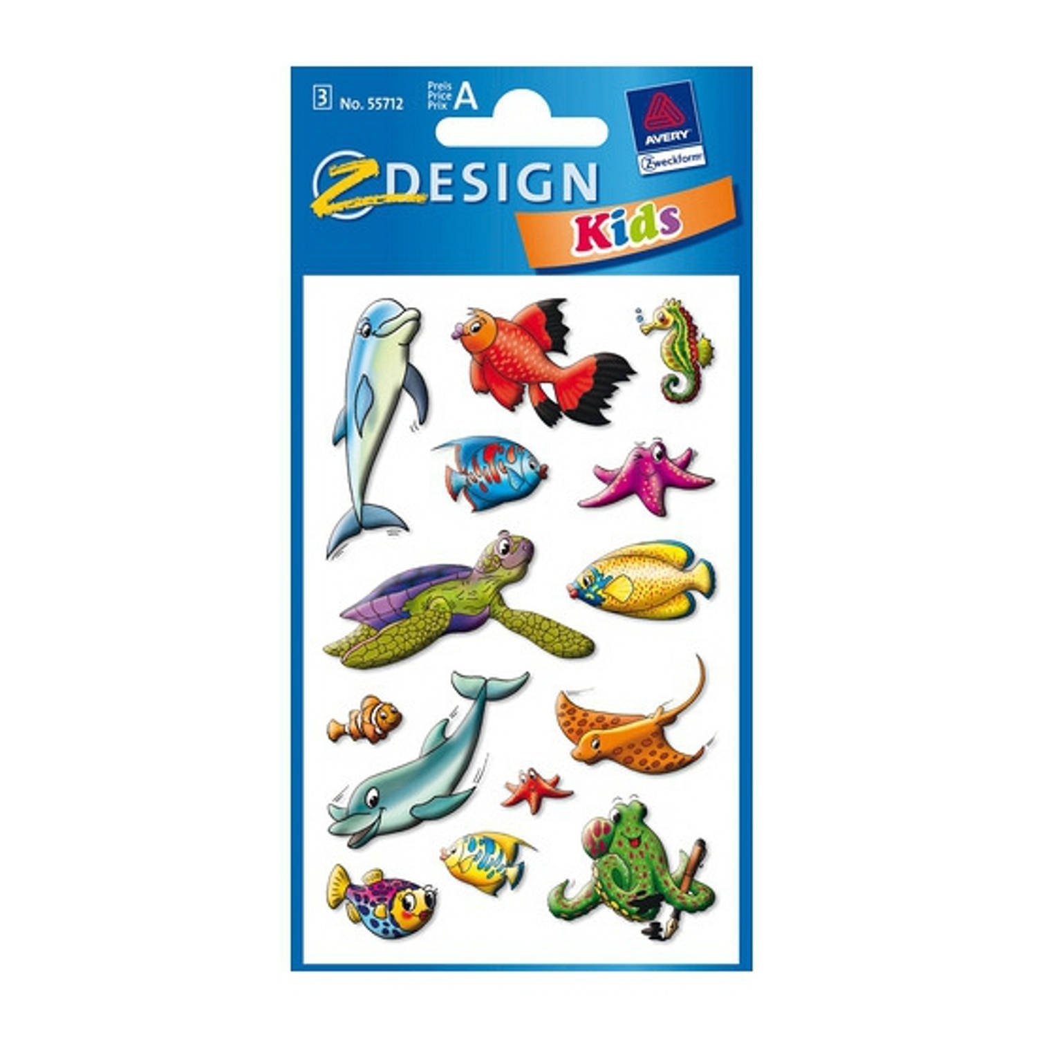 Zeedieren Stickers 2 Vellen