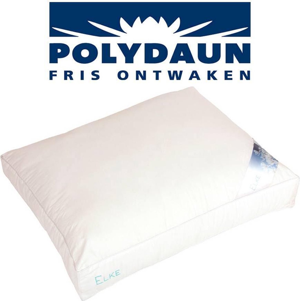 Polydaun Elke Synthetisch Stevig Hoofdkussen - Synthetisch - 50x62x10/5 Cm, Passend In Kussensloop Van 60x70 Cm - - Wit