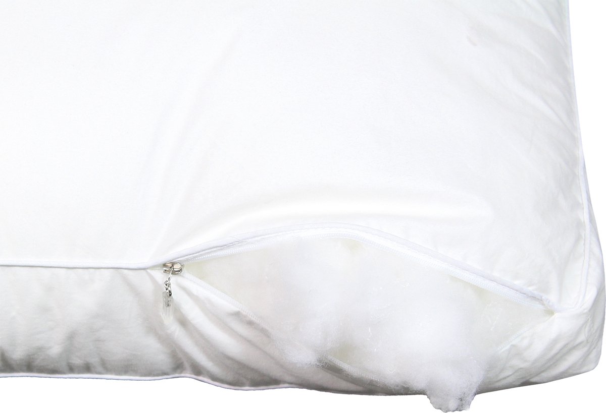 Polydaun Elke Synthetisch Stevig Hoofdkussen - Synthetisch - 50x62x10/5 Cm, Passend In Kussensloop Van 60x70 Cm - - Wit