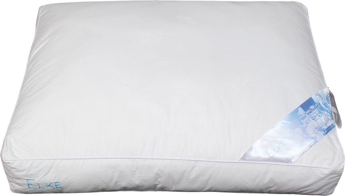 Polydaun Elke Synthetisch Stevig Hoofdkussen - Synthetisch - 50x62x10/5 Cm, Passend In Kussensloop Van 60x70 Cm - - Wit