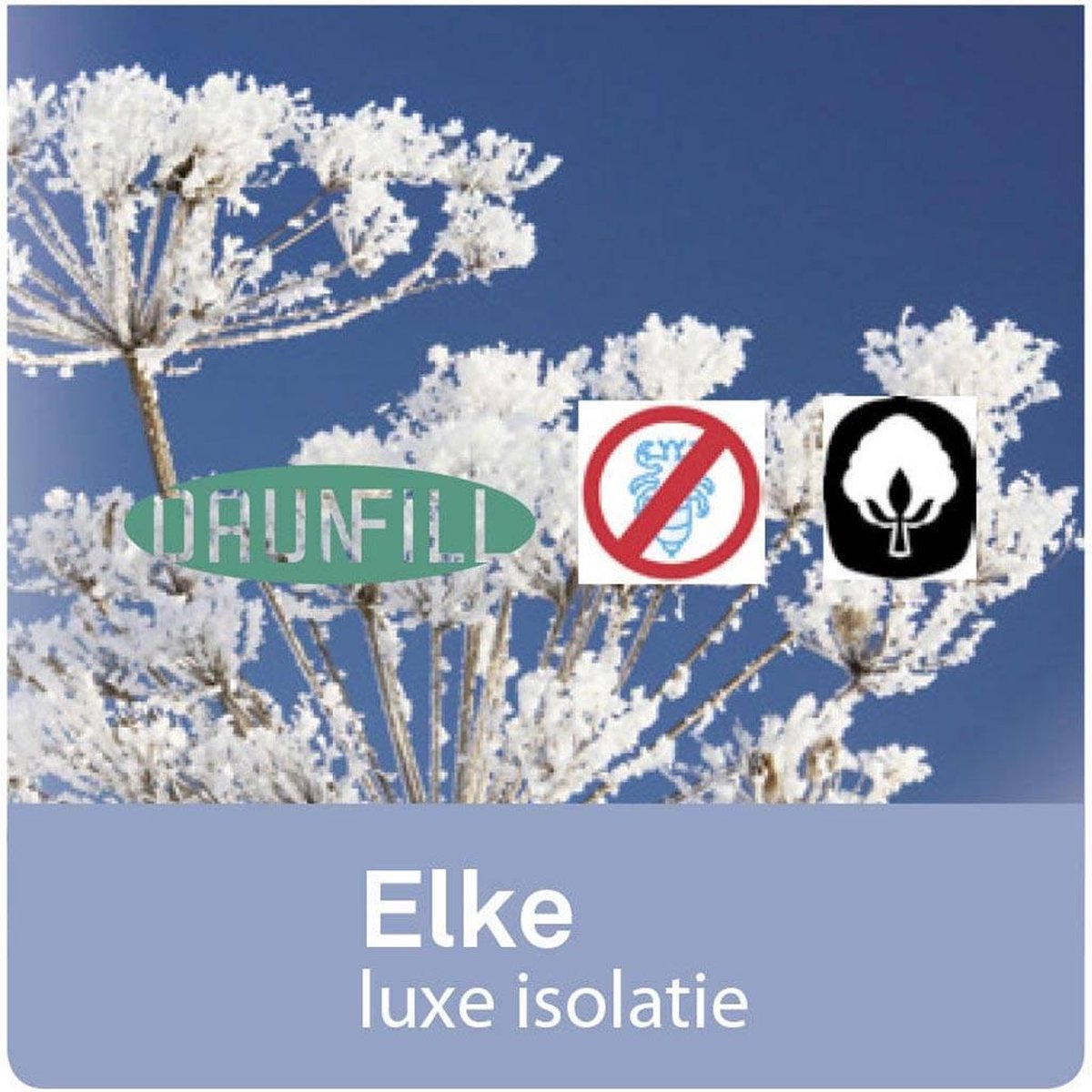 Polydaun Elke Synthetisch Stevig Hoofdkussen - Synthetisch - 50x62x10/5 Cm, Passend In Kussensloop Van 60x70 Cm - - Wit