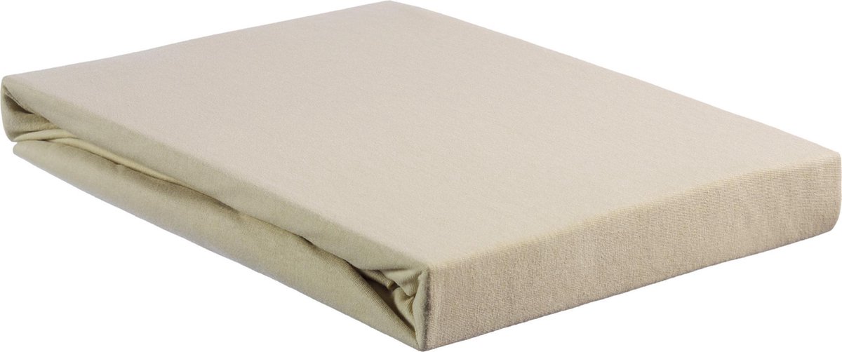 Beddinghouse Hoeslaken Jersey Zand-180 X 200/210 Cm - Beige