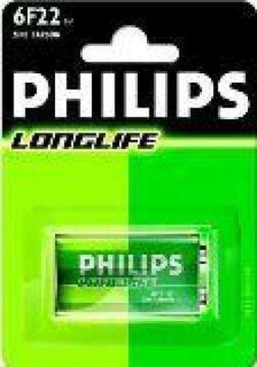 Philips Batterij 6f22 Longlife 9v Per Stuk