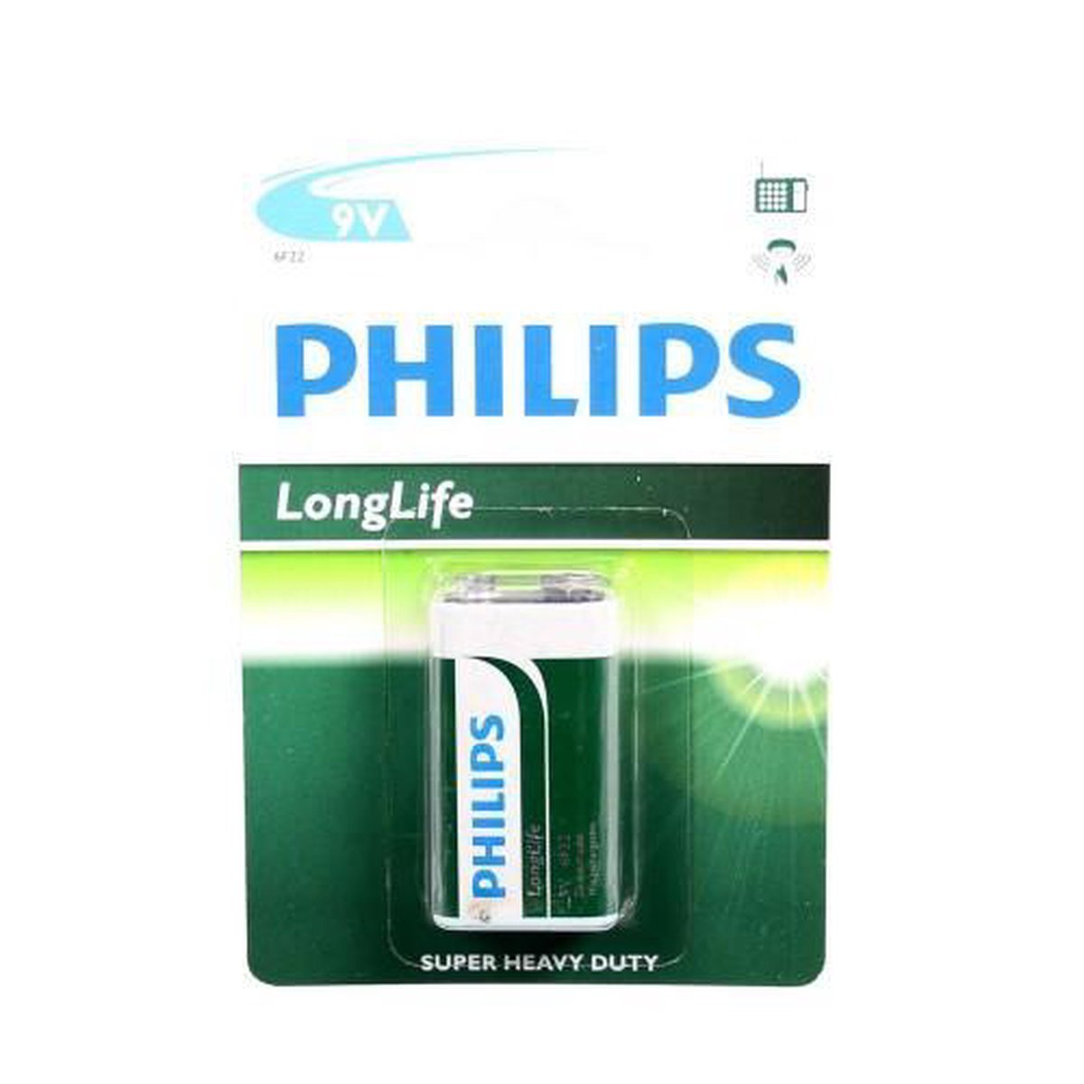 Philips Batterij 6f22 Longlife 9v Per Stuk