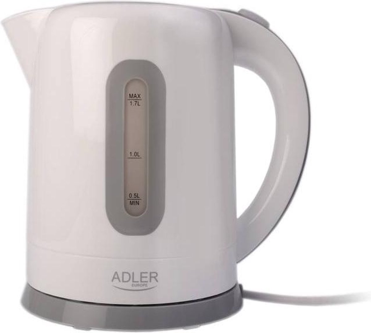 Adler Ad 1234 Draadloze Waterkoker 1.7 Liter - Blanco