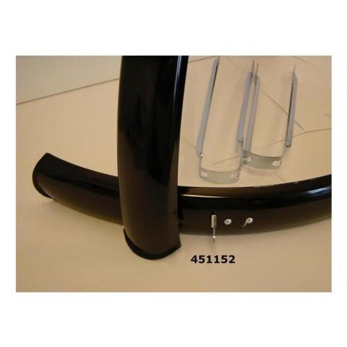 Curana Spatbord Set Atb Staal 20 Inch - Zwart