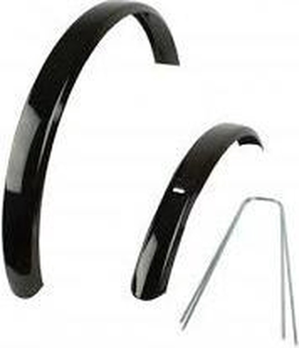 Curana Spatbord Set Atb Staal 20 Inch - Zwart