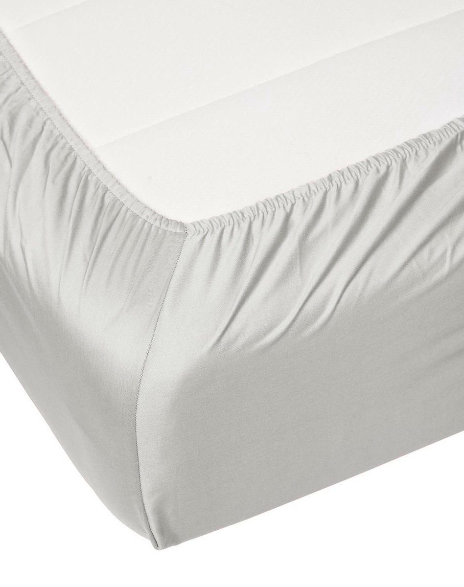 Essenza Satin Hoeslaken - 100% Katoen-satijn - 2-persoons (140x200 Cm) - - Silver