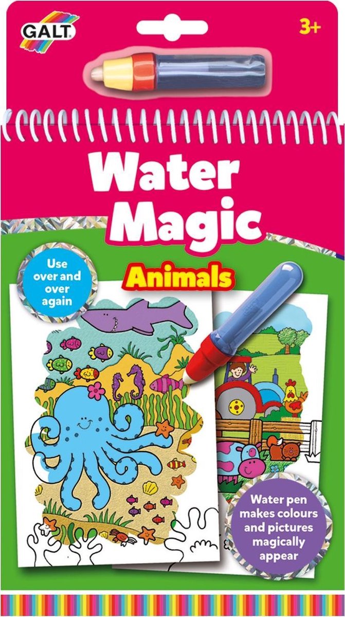 Jumbo Galt Waterkleurboek Animals Junior 26 X 14 Cm 2-delig