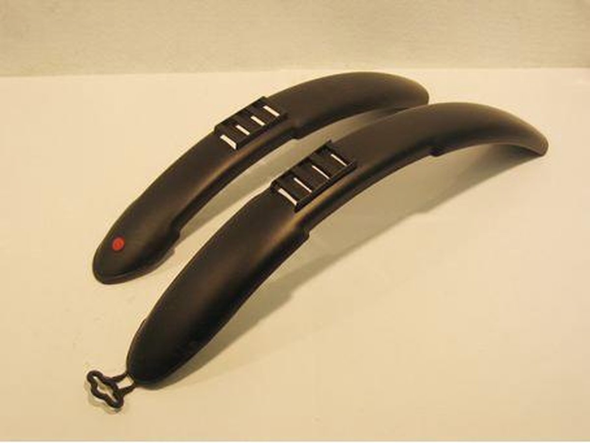 Hebie Spatborden Set Kunststof 16 Inch - Zwart