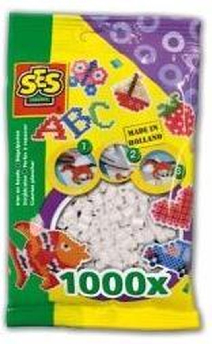 Ses Creative Strijkkralen - 1000 Kralen - - Wit