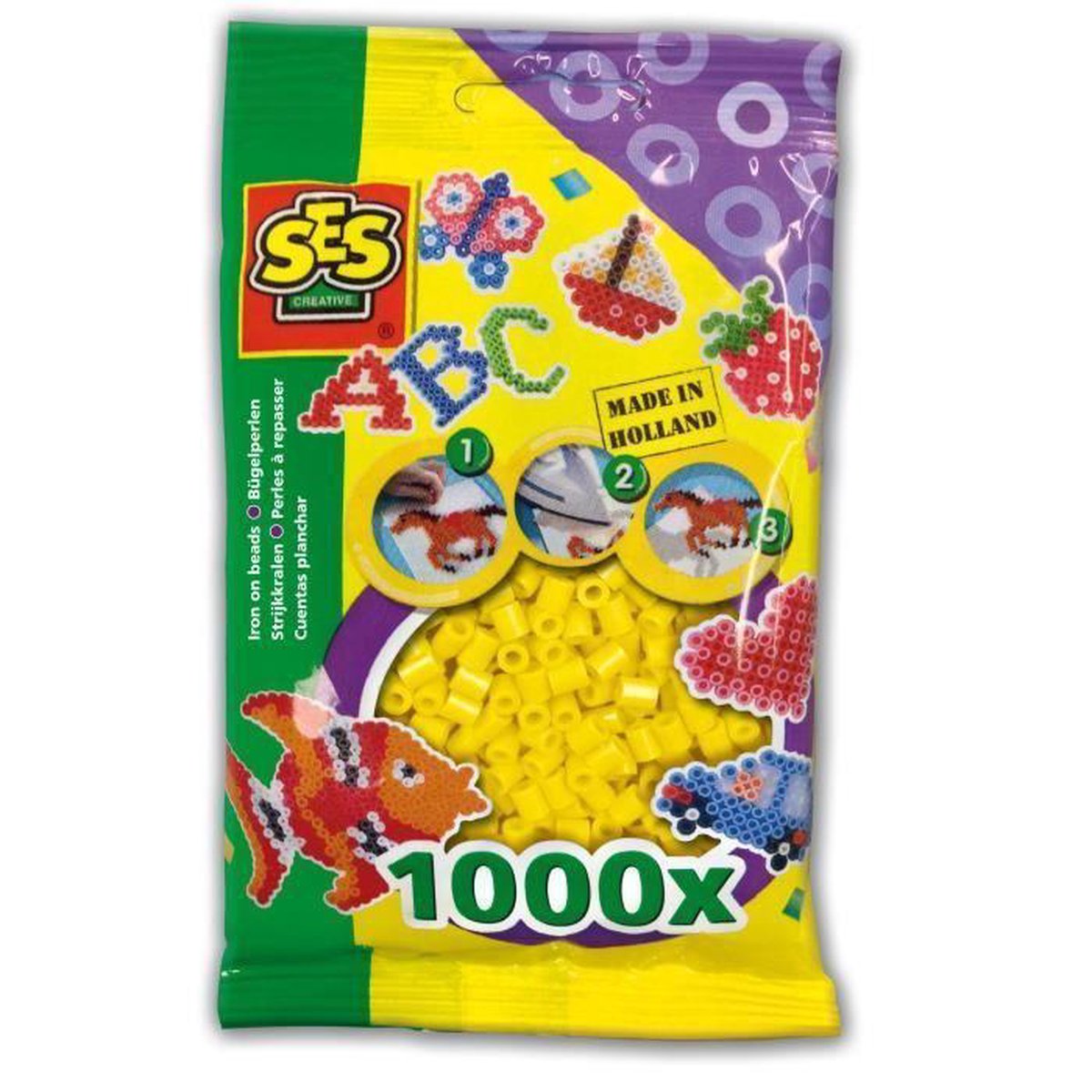 Strijkkralen - 1000 Kralen - - Geel