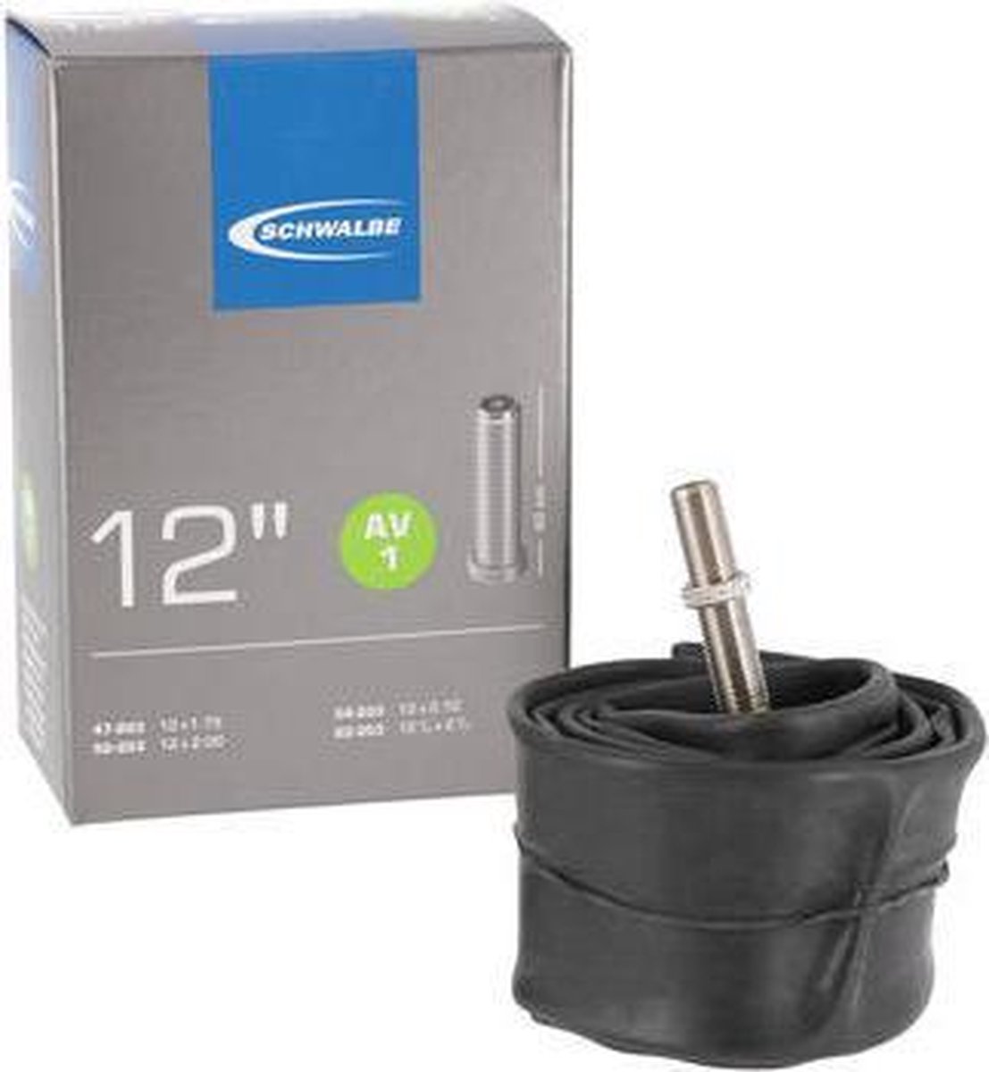 Schwalbe Binnenband 12 X 1.75/2.10 (47/62-203) Av 40 Mm - Zwart