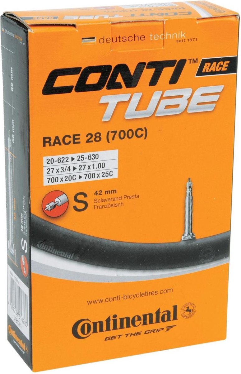 Continental Binnenband Race 28 Inch (20/25-622) Fv 42 Mm - Zwart