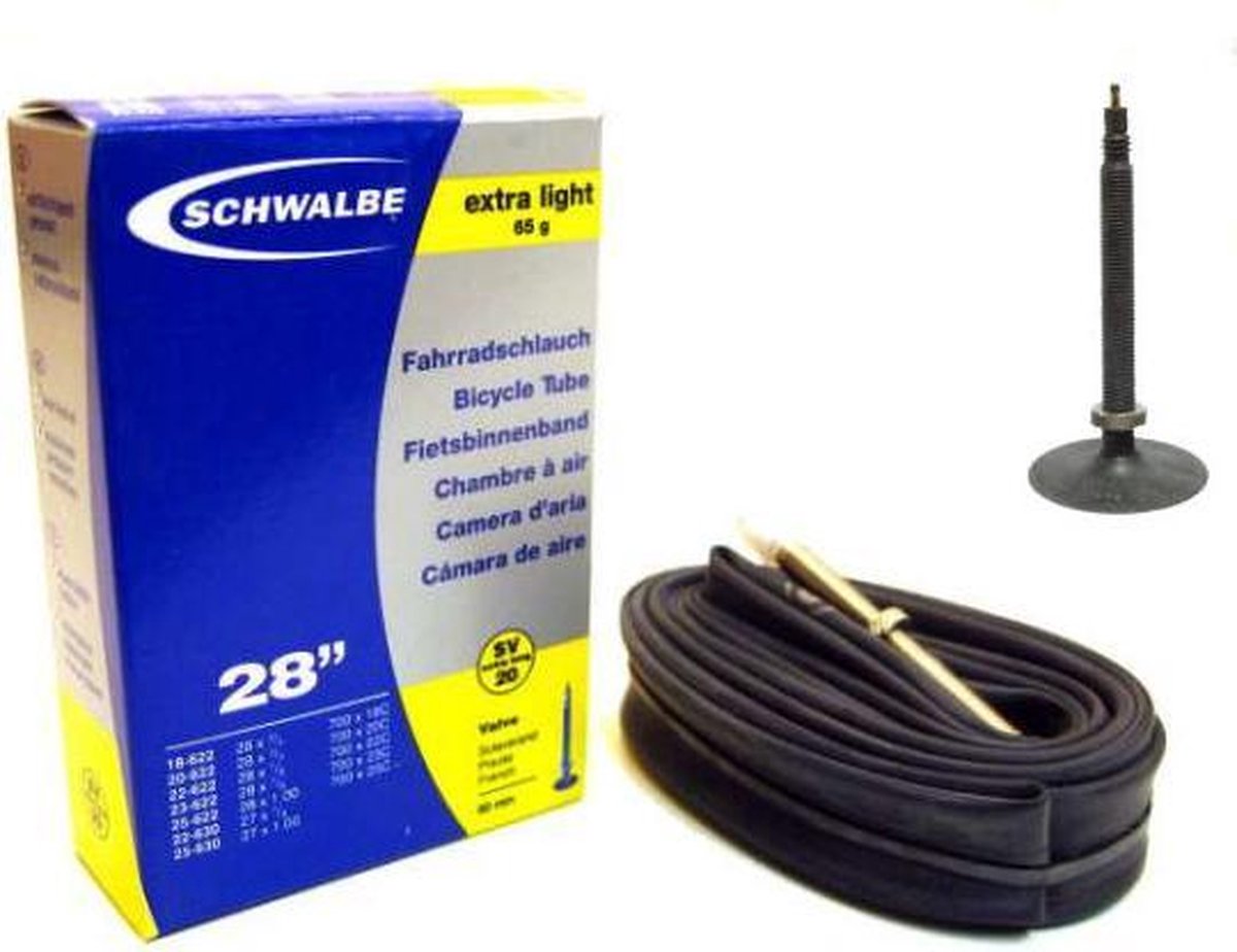 Schwalbe Binnenband 27/28 X 0.75/1.00(18/25-622/630) Fv 60 Mm - Zwart
