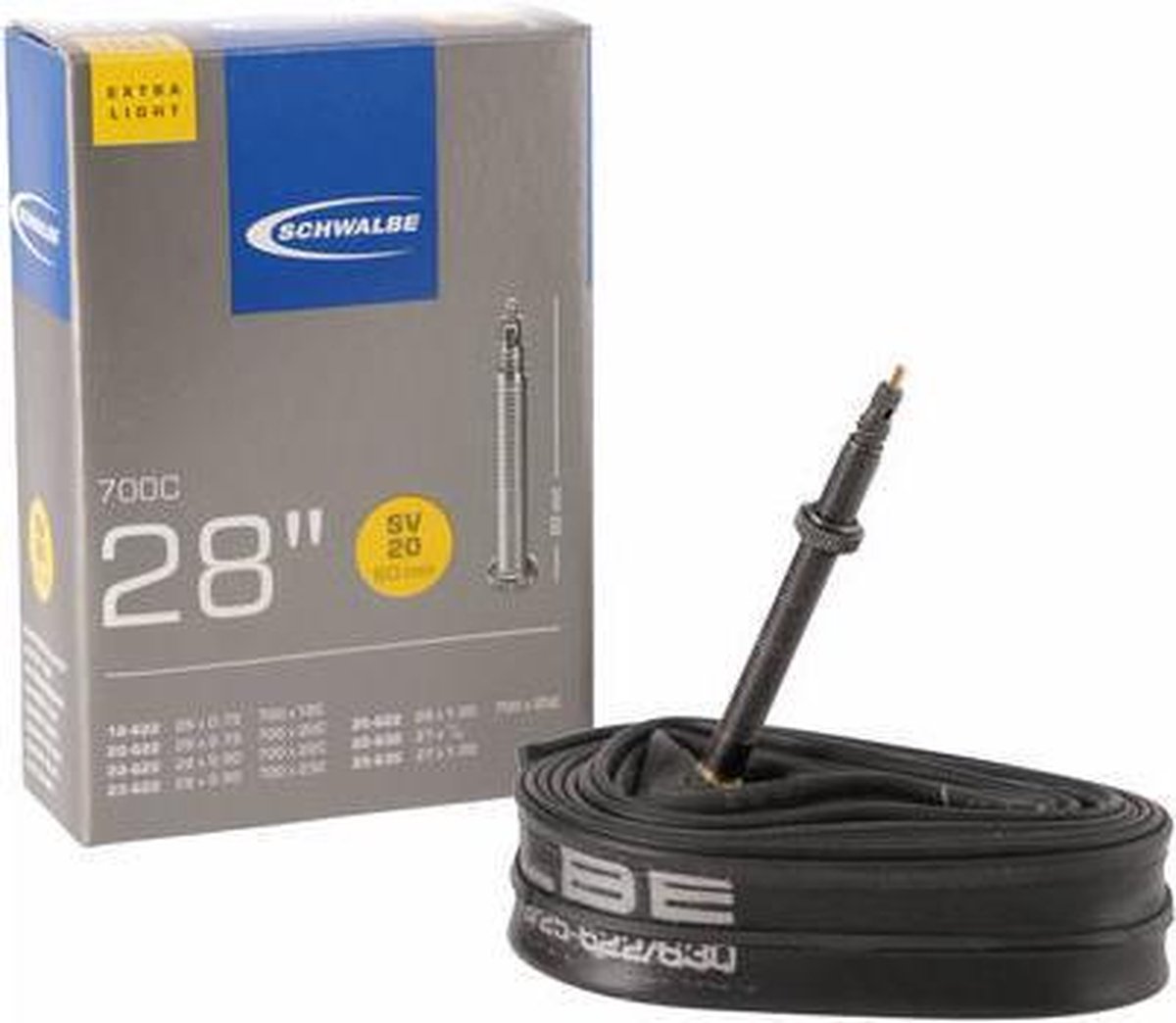 Schwalbe Binnenband 27/28 X 0.75/1.00(18/25-622/630) Fv 60 Mm - Zwart