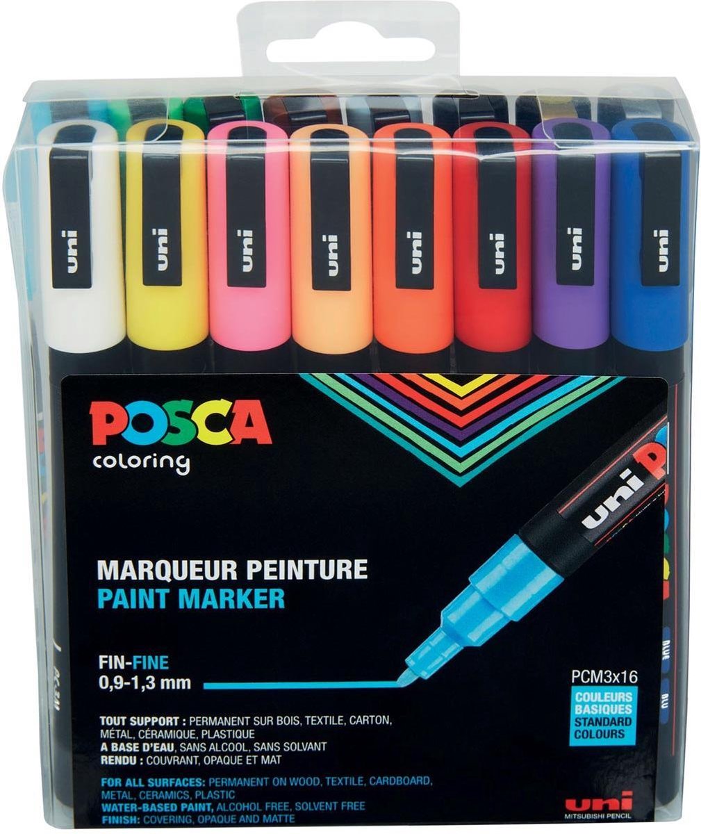 Posca Uni Stiften Standard Colors Pc3m 0