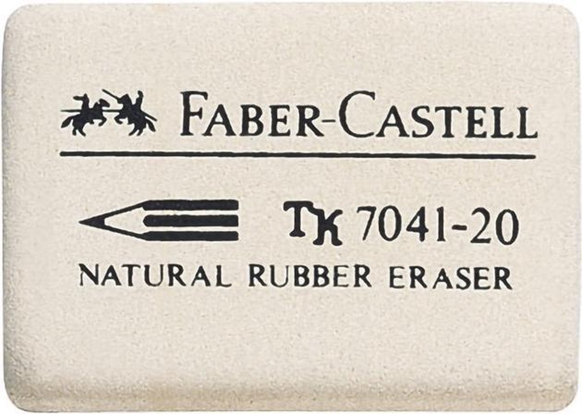 Gum Faber Castell 7041-20 Natuurrubber - Wit