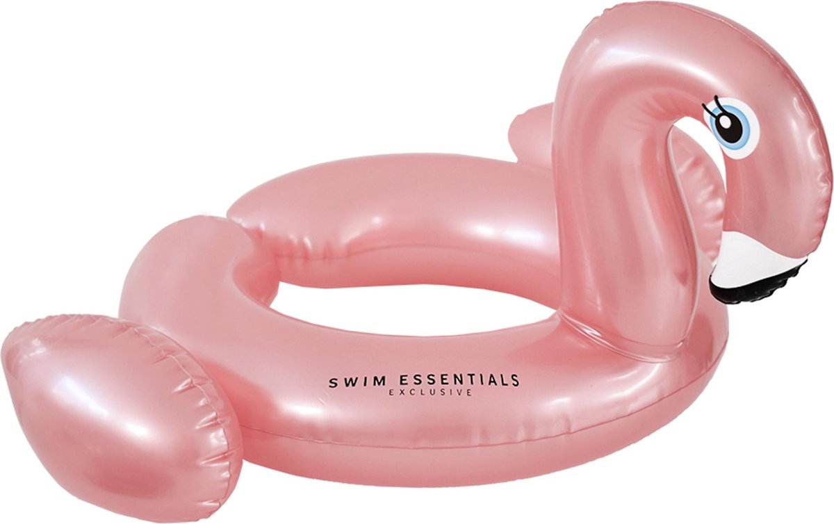Swim Essentials OpblaasbareRosé Gouden Flamingo Kinder Zwemring/ Zwemband - Roze