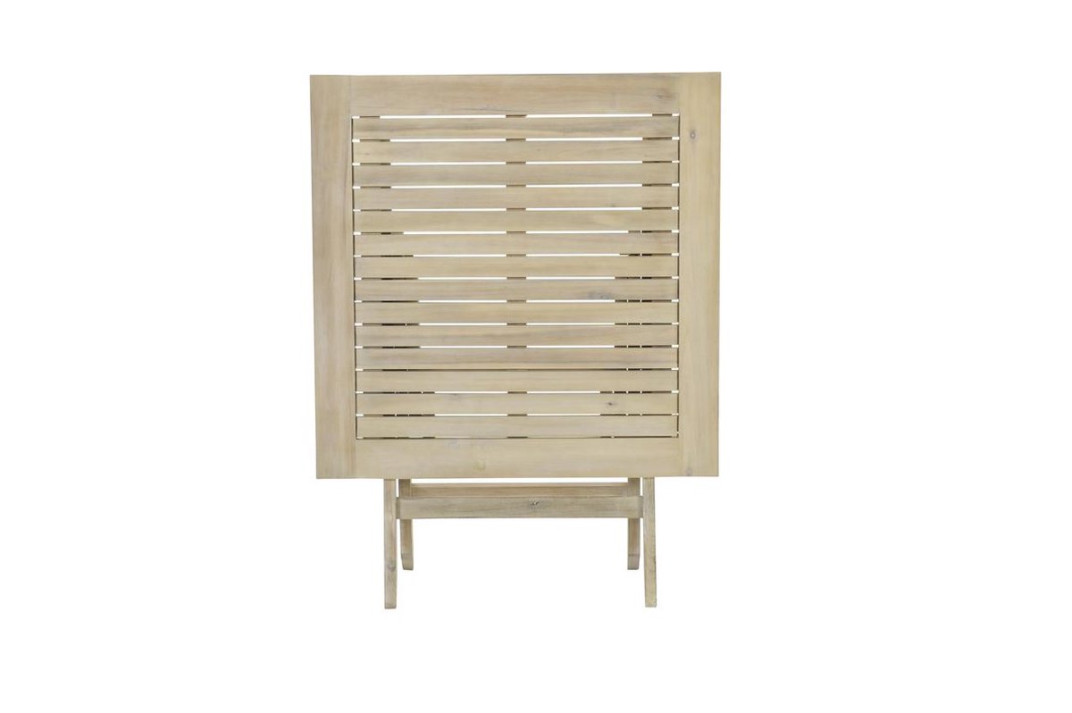 Garden Impressions Kent vouwtafel 80x80xH72 acacia white wash - Bruin