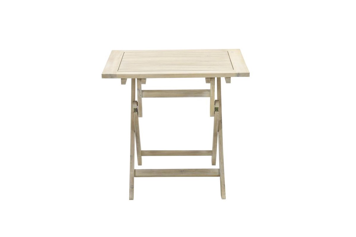 Garden Impressions Kent vouwtafel 80x80xH72 acacia white wash - Bruin