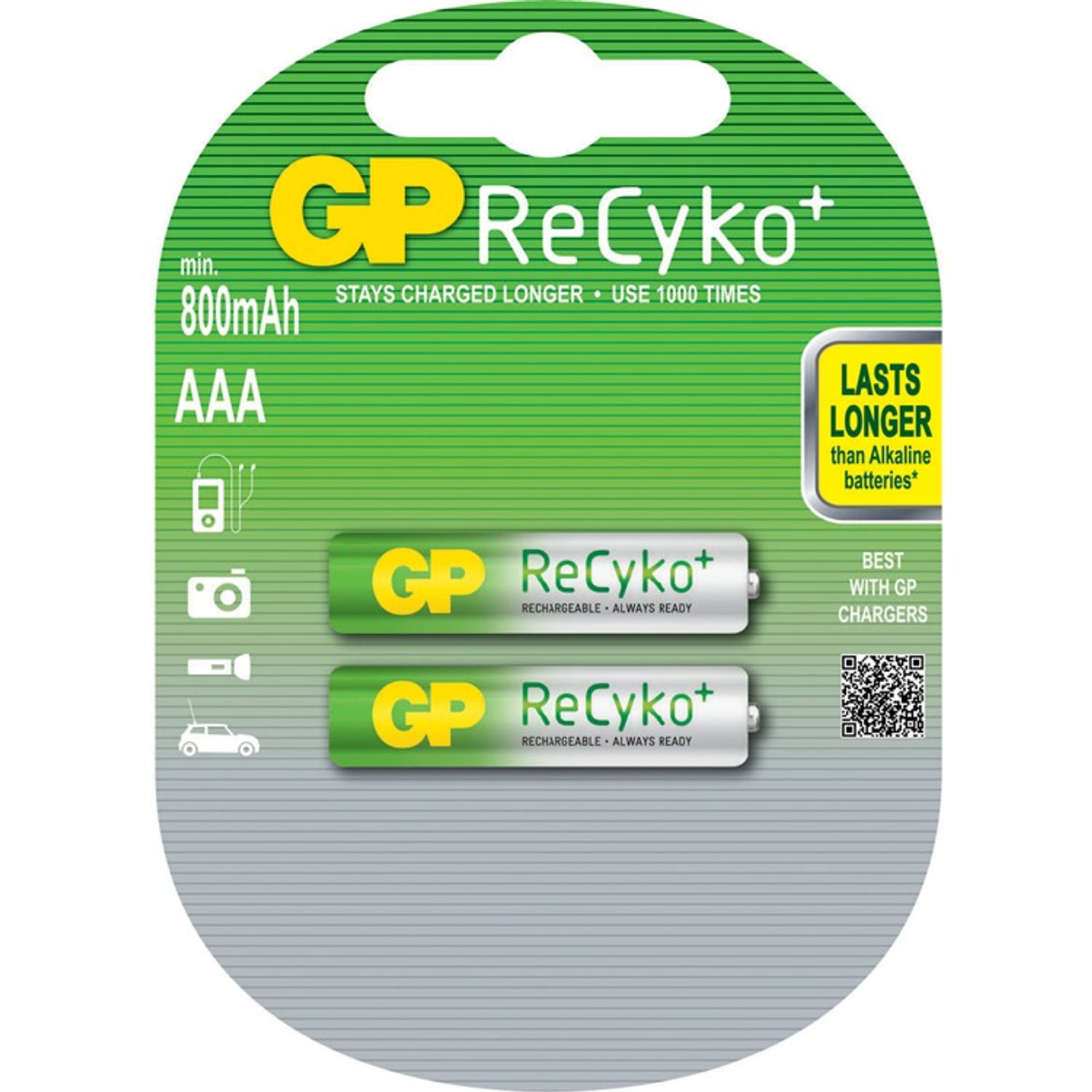 GP Recyko+ Aaa, Micro, 2 Stuks