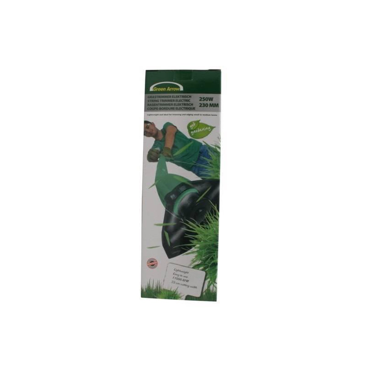 Green Arrow Elektrische Grastrimmer - 250 Watt - 230 Mm - 11.000 Toeren - Groen
