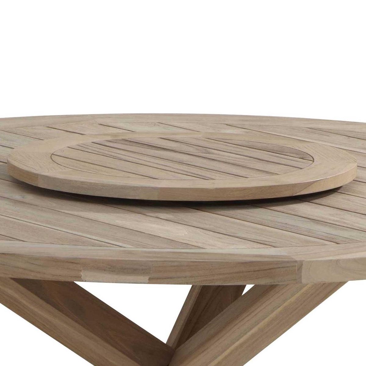 Taste Louvre Lazy susan teak dia. 65 cm - Bruin