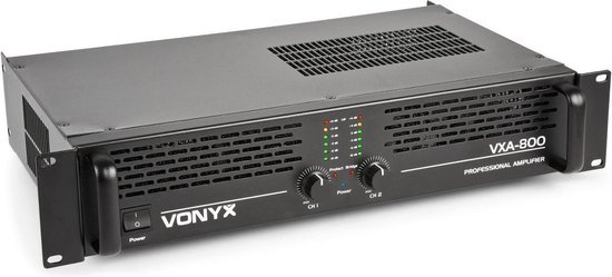 VONYX VXA-800 II versterker 2x 400W @ 4 Ohm