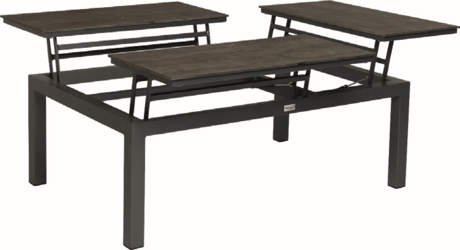 Tierra Outdoor Flip-up Table HPL Top 79 x 120 cm - Zwart