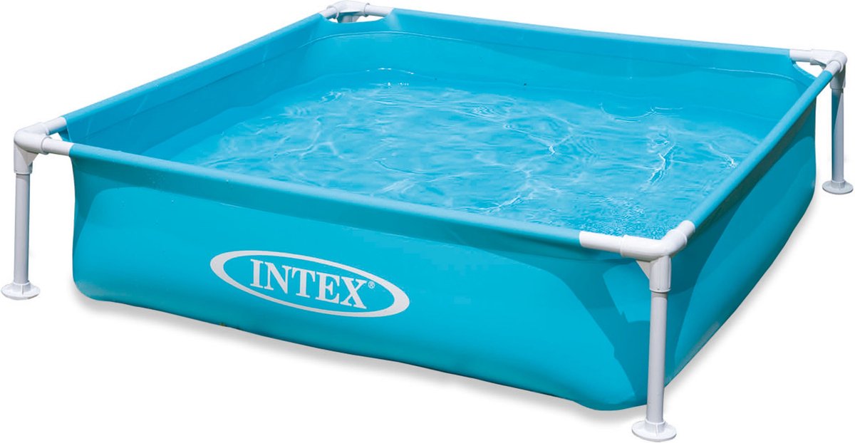 Intex Miniframe Pool Zwembad - 122 X 122 X 30 Cm - - Blauw