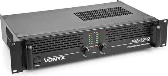 VONYX VXA-3000 II versterker 2x 1500W @ 4 Ohm