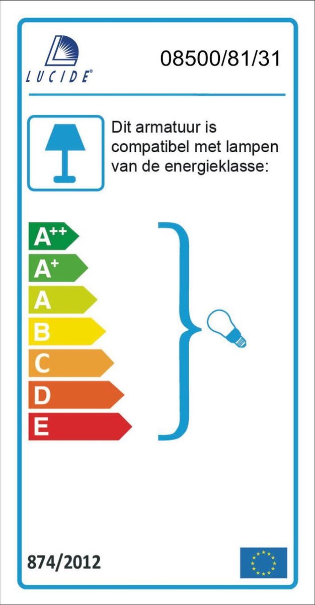 Lucide - Moda Tafellamp 13cm - - Wit