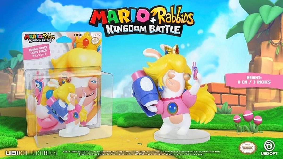 Ubisoft Mario + Rabbids Kingdom Battle - Rabbid Peach Figuur - 8 Cm