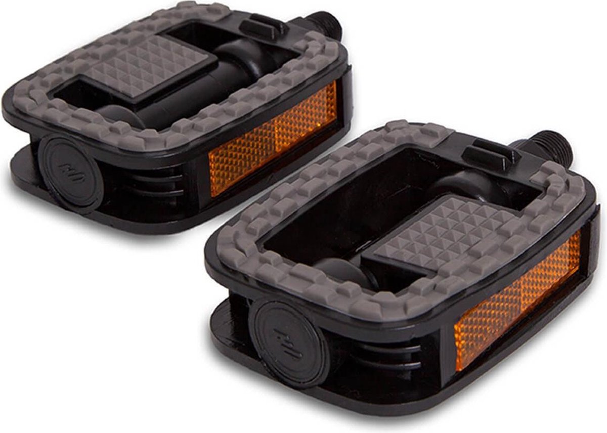 Lynx Platformpedaal Stadsfiets Supergrip 9/16 Inch Set - Zwart