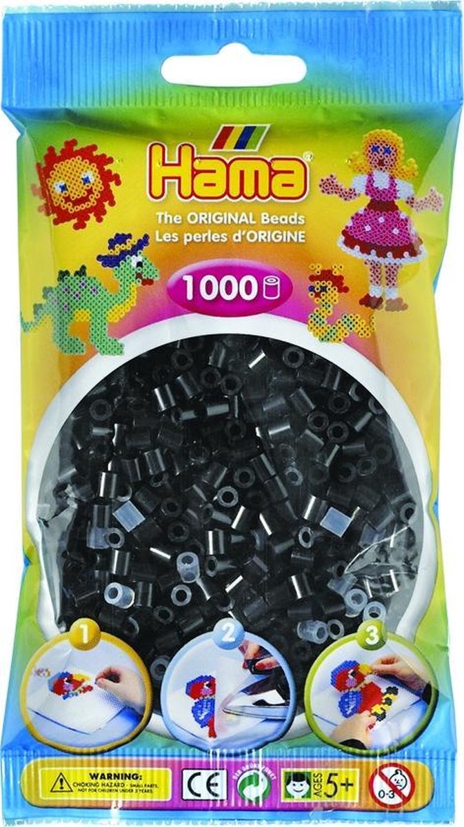 Hama Strijkkralen 1000-delig - Zwart