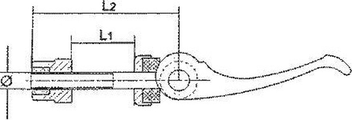 Ergotec Zadelpen Snelspanner M6 X 60 X 30 Mm - Zwart