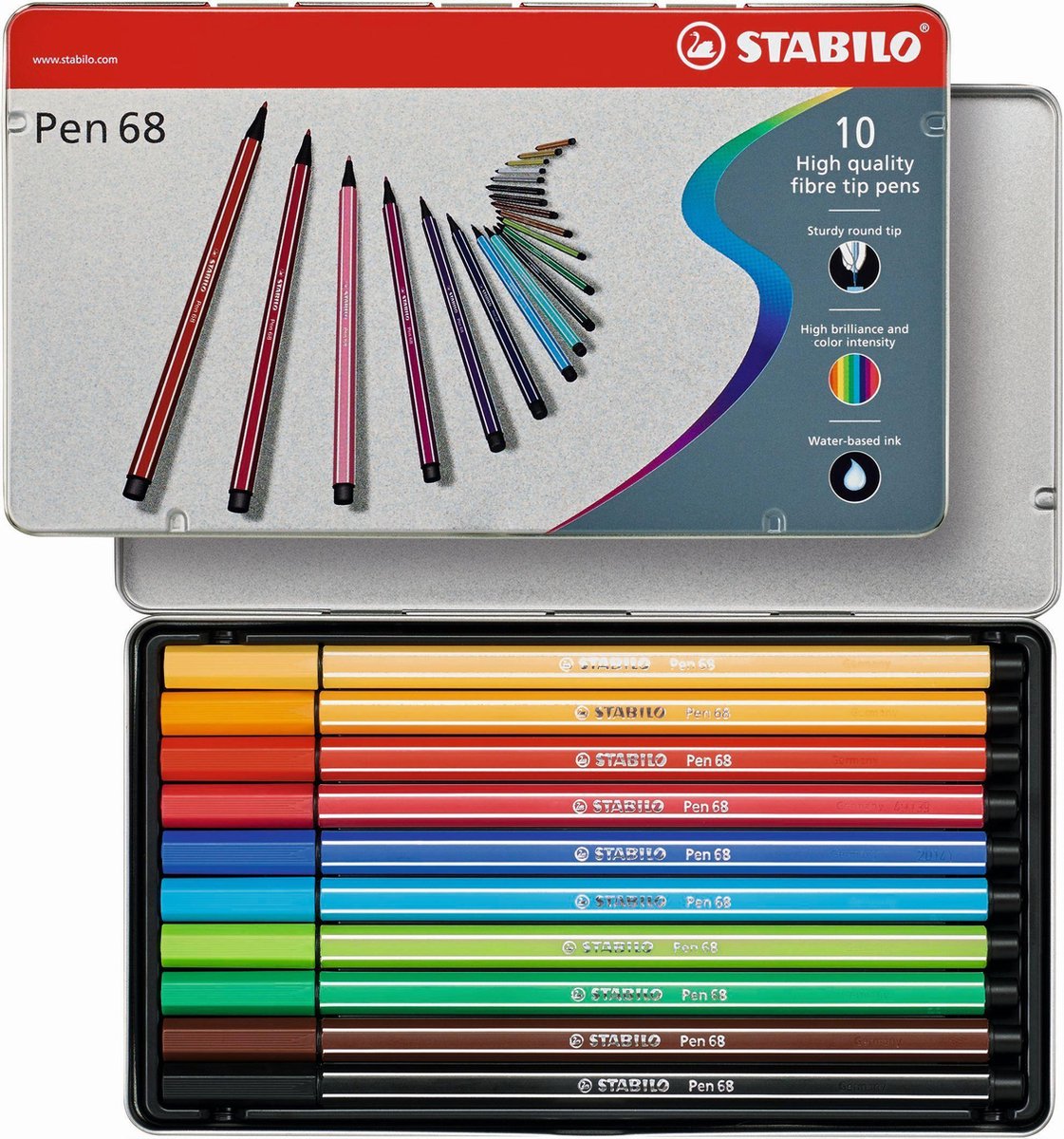 Stabilo Viltstift Pen 68 10 Stiften