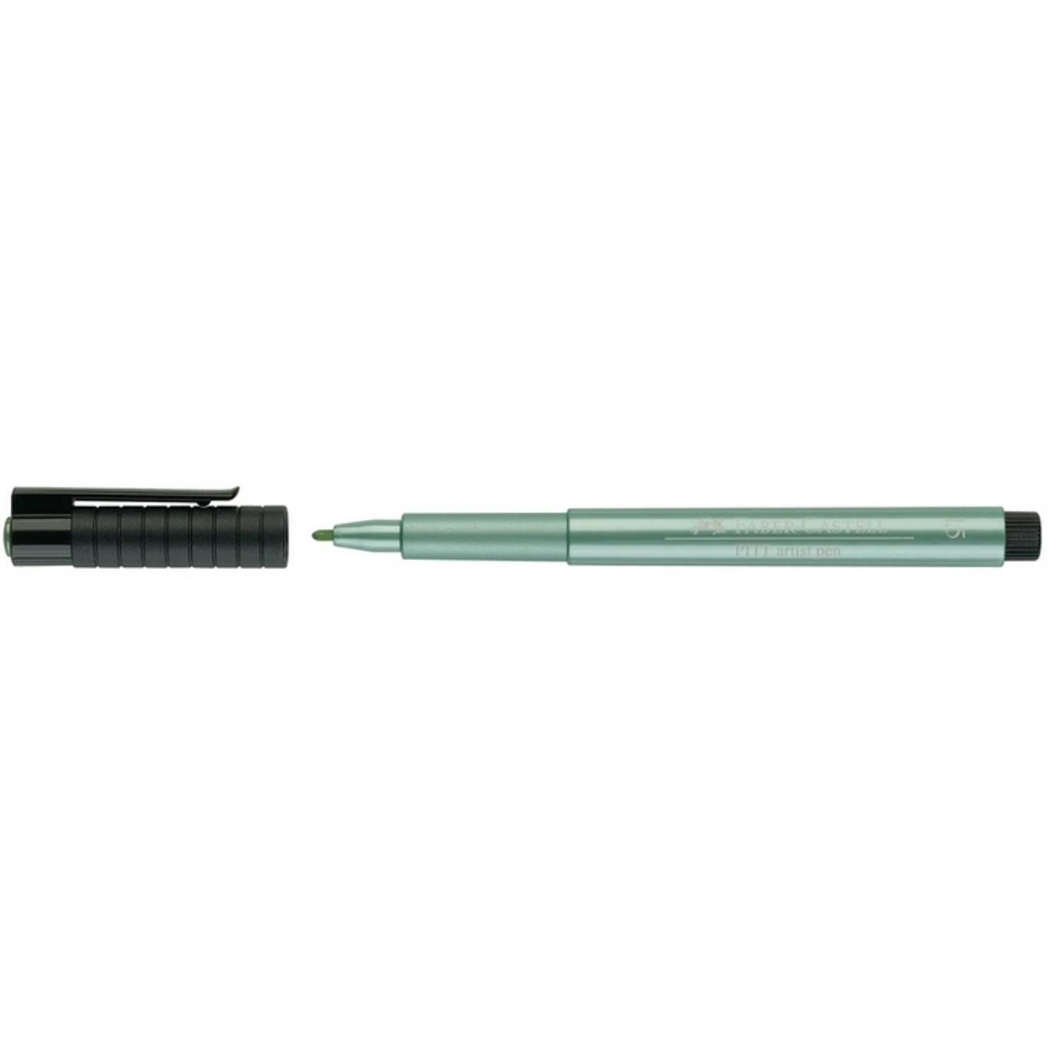 Faber Castell Tekenstift Faber-castell Pitt Artist Pen 294 Metallic - Groen