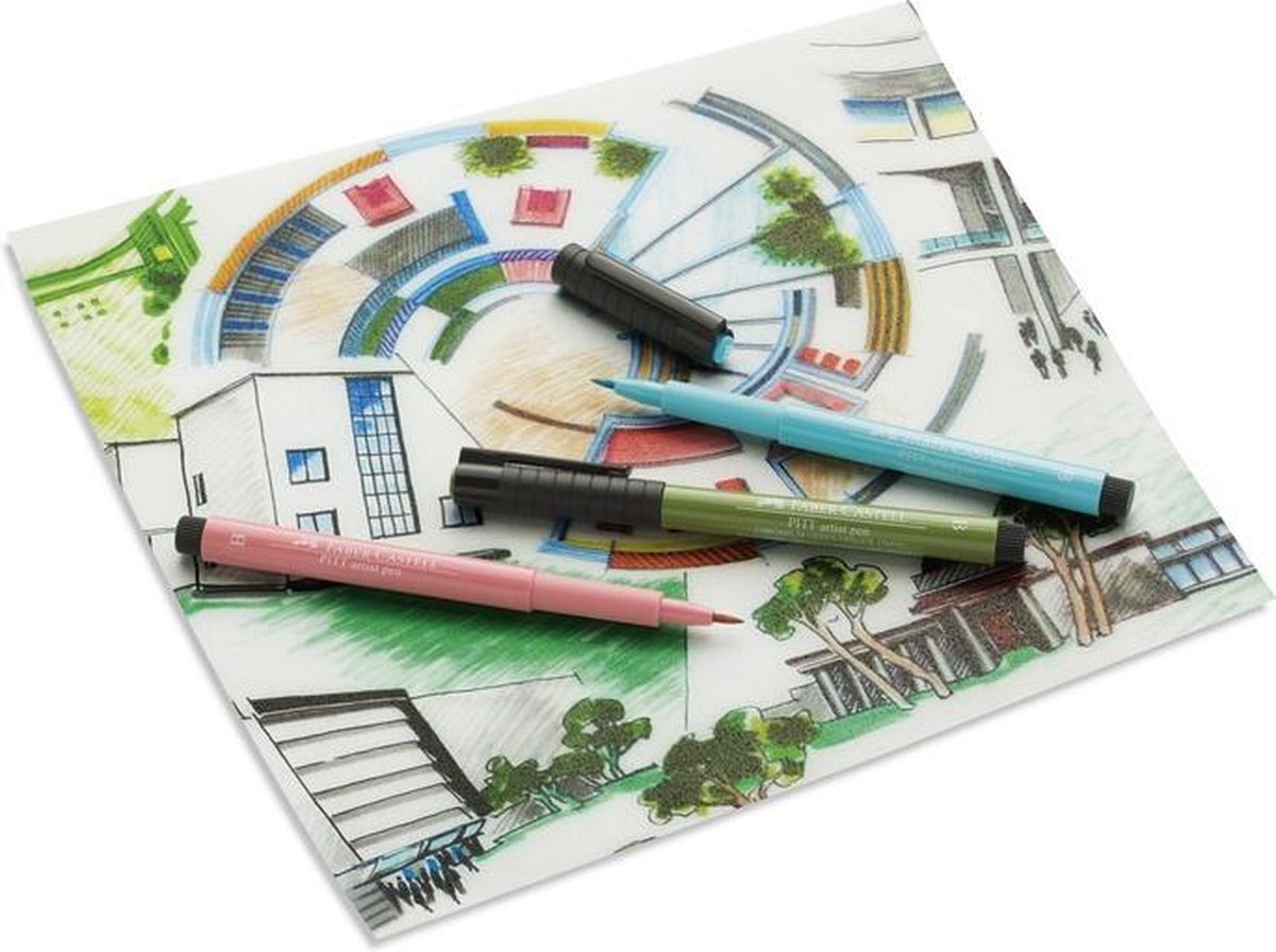 Faber Castell Tekenstift Faber-castell Pitt Artist Pen 250 Gold