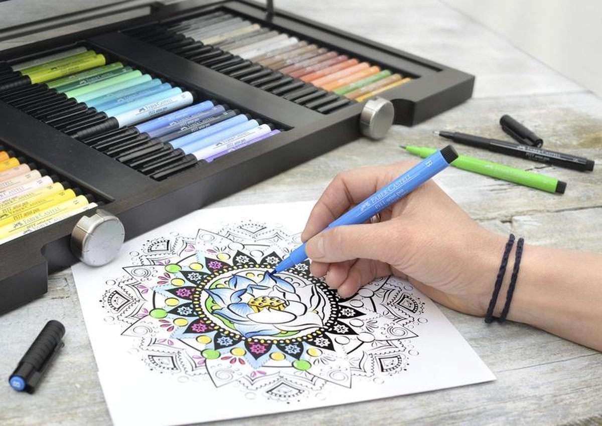 Faber Castell Tekenstift Faber-castell Pitt Artist Pen 250 Gold