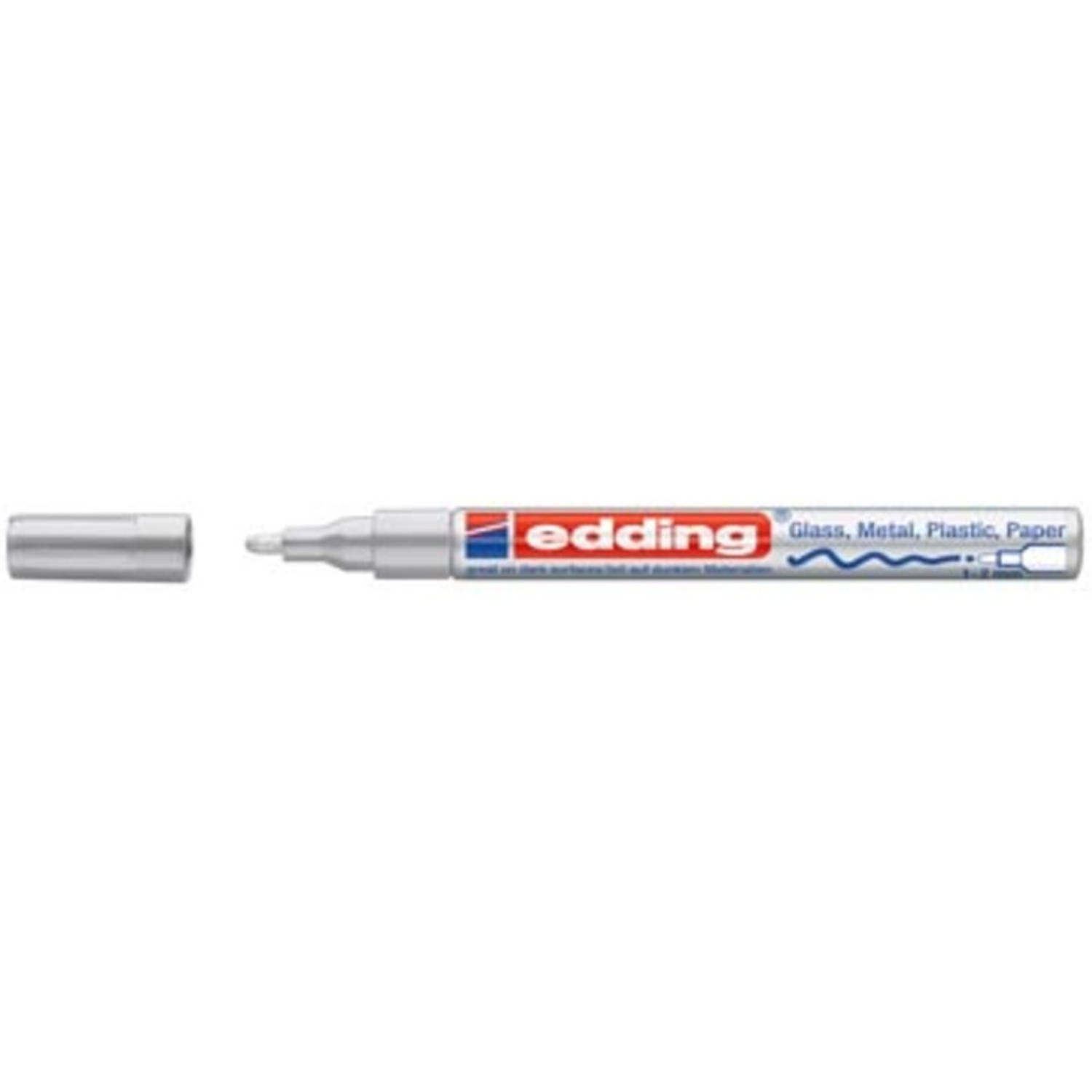 Edding Glanslakmarker E-751 Cr Zilver - Silver