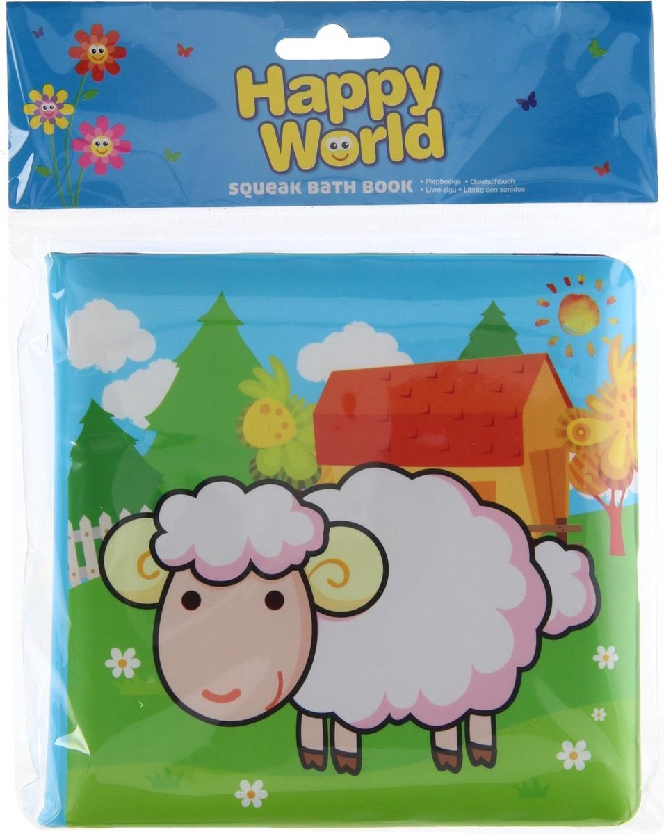 Johntoy Happy World Badboekje Boerderijdieren 14 Cm