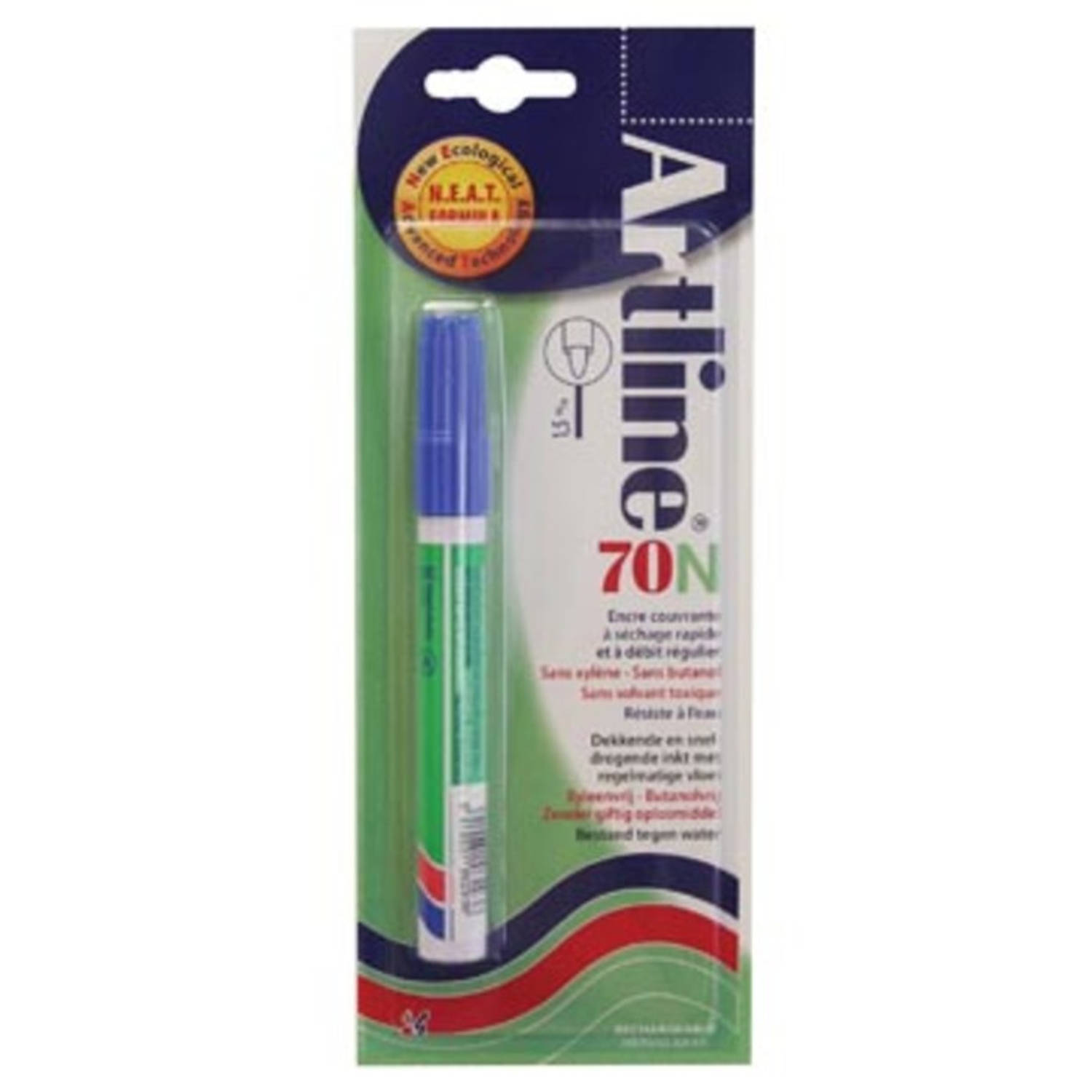 Permanent Marker Artline 70 (Op Blister) - Blauw