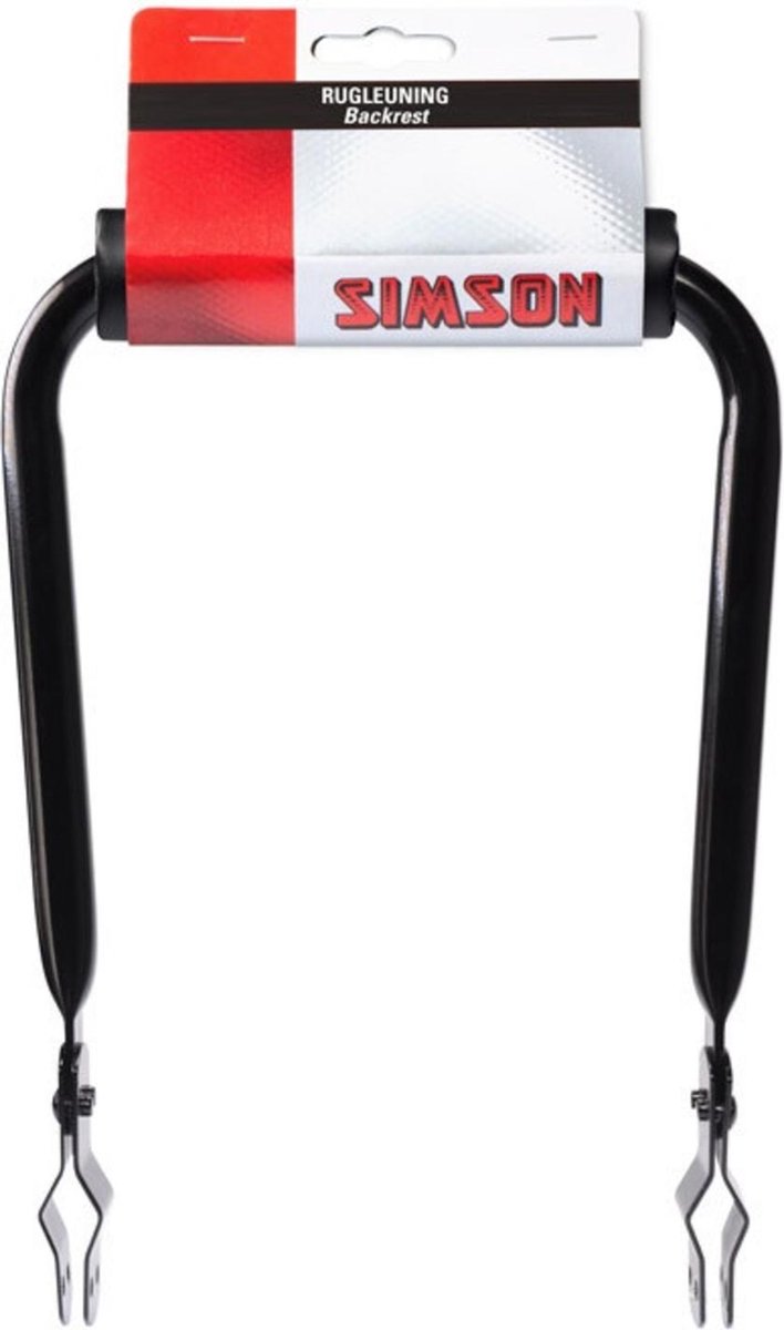 Simson Rugleuning Met Rugkussen 27 Cm - Zwart