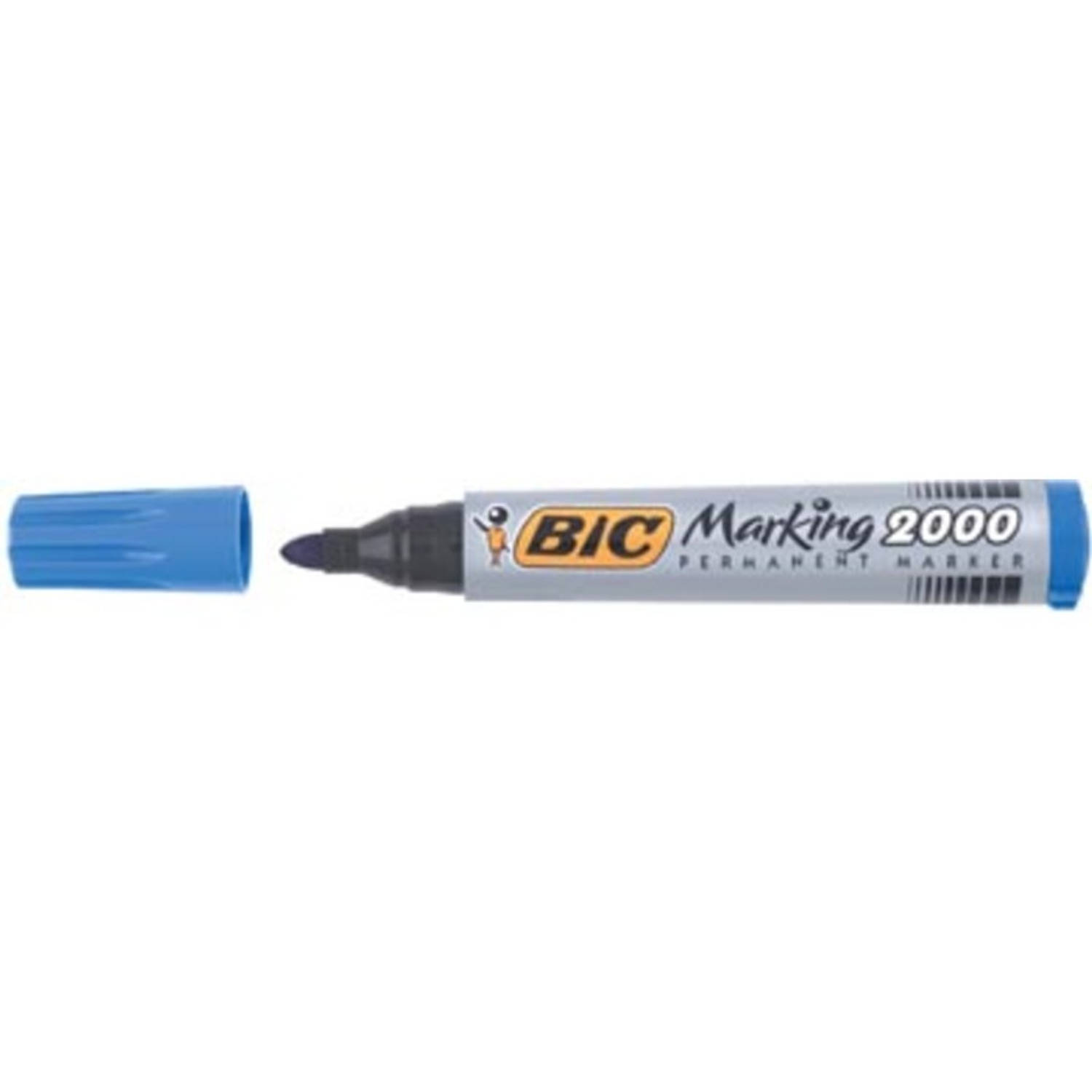 Bic Permanent Marker 2000-2300, Schrijfbreedte 1,7 Mm, Ronde Punt - Blauw