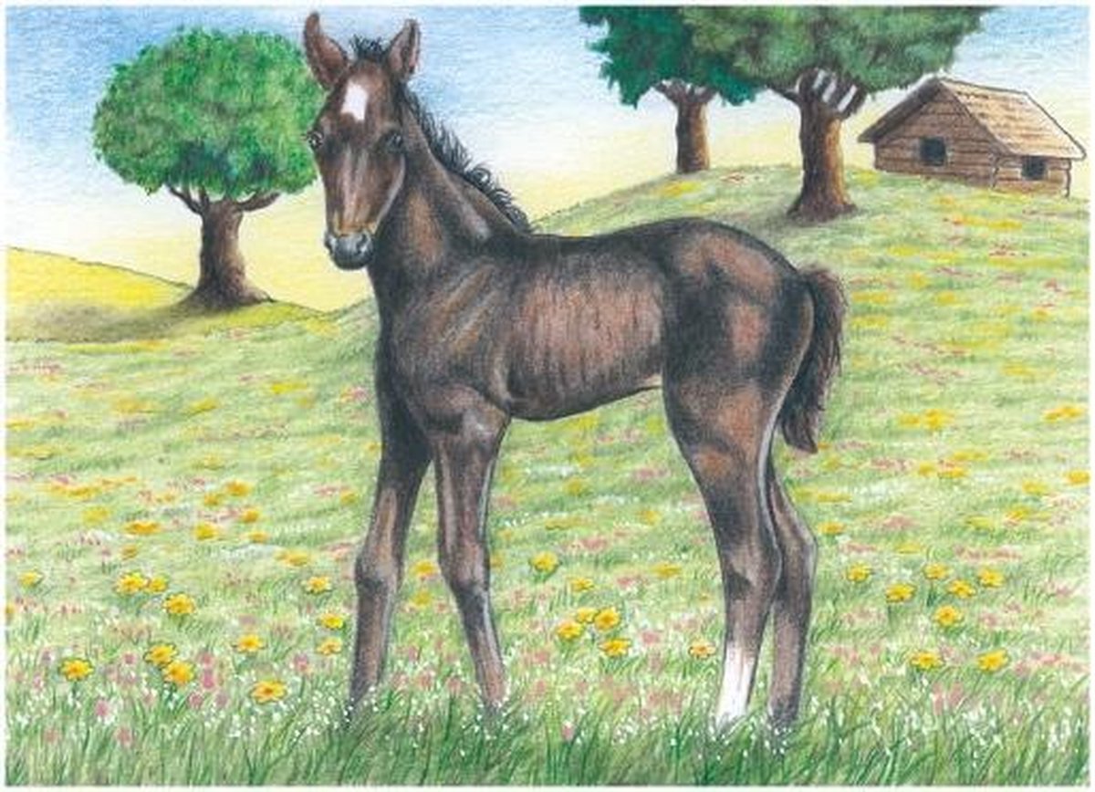 Goki Houten Blokpuzzel Boerderijdieren